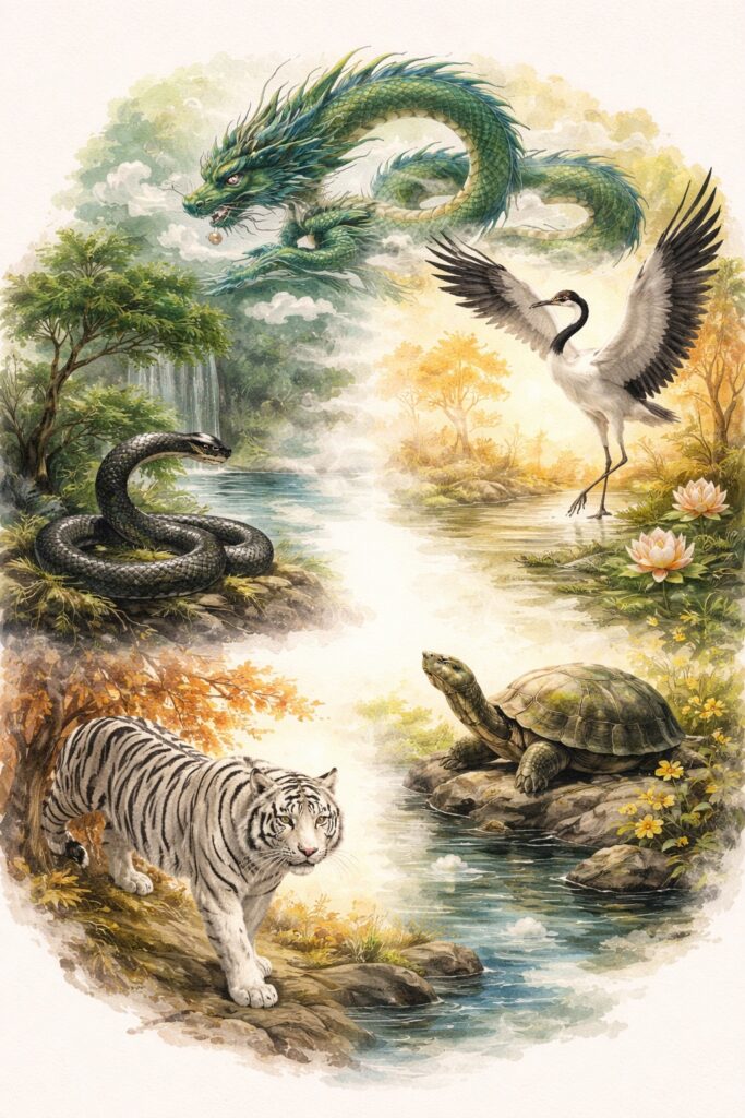 Les Cinq animaux du Wudang Wuxing Gong
